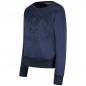 Preview: Maison Montaigne Rundhals Pullover Navy mit Stick