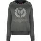 Preview: Maison Montaigne Rundhals Pullover Grau mit Stick