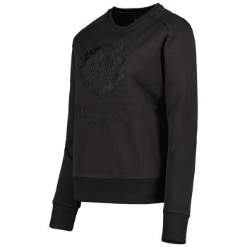 Maison Montaigne Rundhals Pullover Schwarz mit Stick