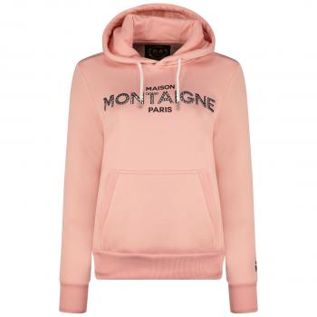 Maison Montaigne Kapuzen Pulli Pink mit Strass