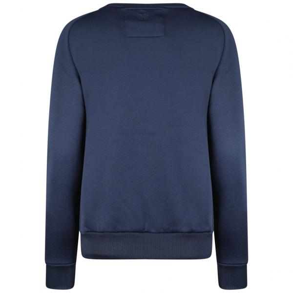 Maison Montaigne Rundhals Pullover Navy mit Stick