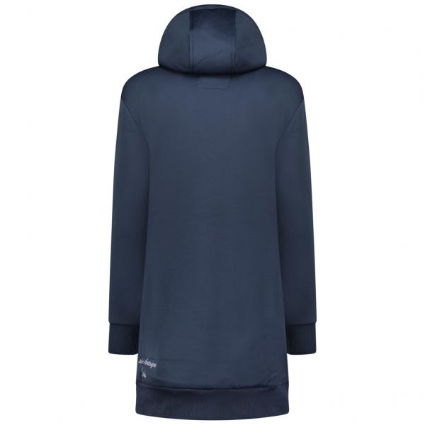 Maison Montaigne Longpullover mit Bauchtaschen und Kapuze Navy